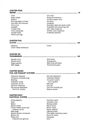 Kawasaki KZ550, KZ500 sport bike service, repair manual Preview image 4