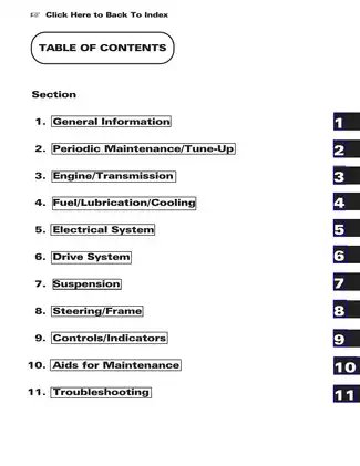 2001 Arctic Cat 250cc, 300cc, 400cc, 500cc ATV manual Preview image 1