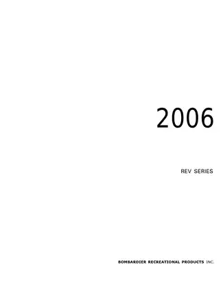 2006 Bombardier Ski-Doo Service Manual - Comprehensive Vehicle Repair Guide