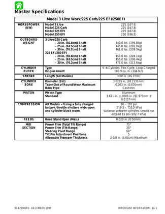 Mercury Mariner 225hp , 225 EFI , 250 EFI , 3.0 Litre Marathon , 3.0 Litre SeaPro outboard motor repair manual Preview image 3