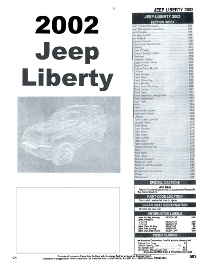 Preview: Jeep Liberty Service & Repair Manual 2002–2004 (P/N 81-370-02060)