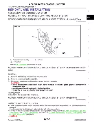 2009 Infiniti FX35, FX50 service manual Preview image 3