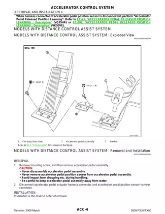 2009 Infiniti FX35, FX50 service manual Preview image 4