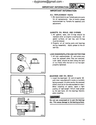 1987-1990 Yamaha YFM350ER Moto-4 ATV repair manual Preview image 5