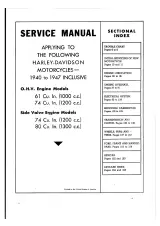 1940–1947 Harley-Davidson O.H.V. & Side Valve Engine Service Manual (P/N 12022-44D) – preview page 1
