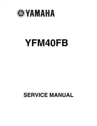 2007-2010 Yamaha Big Bear 400, YFM40FB 4x4 service manual Preview image 1