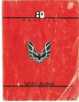 1988 Pontiac Firebird Base, Formula, Trans Am, and GTA Service & Repair Manual (P/N S-8810F) – preview page 1