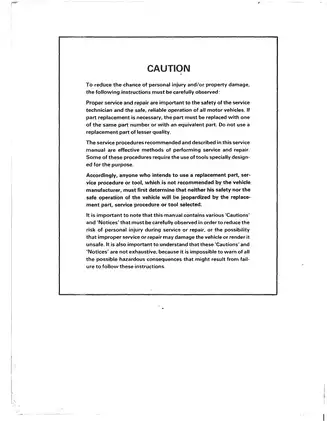 1988 Pontiac Firebird service manual Preview image 3