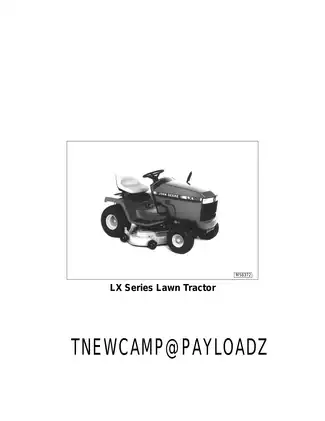 John Deere LX Series Lawn Tractor Technical Manual Preview image 3