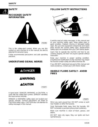 John Deere 240, 245, 260, 265, 285, 320 garden tractor technical service manual Preview image 5