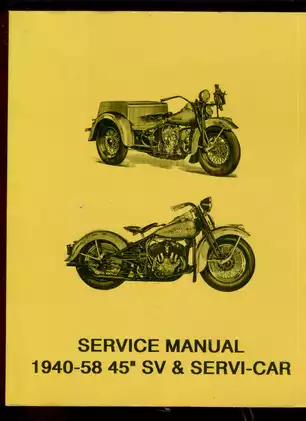 Harley-Davidson 1940-58 Servi-Car & 45