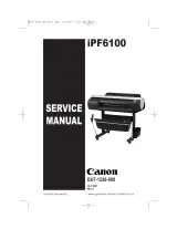 Canon imagePROGRAF iPF6100 Service Manual (P/N DU7-1226-000) – preview page 1