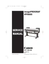Canon imagePROGRAF iPF8000 Inkjet Printer 2006 Service Manual (P/N DU7-1208-000) – preview page 1
