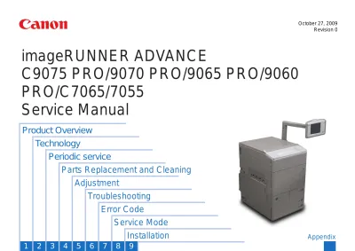 Preview: Canon imageRUNNER ADVANCE C9075 PRO, C9070 PRO, C9065 PRO, C9060 PRO, C7065, and C7055 Service Manual