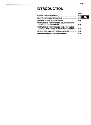 1989 Toyota MR2 repair manual Preview image 3