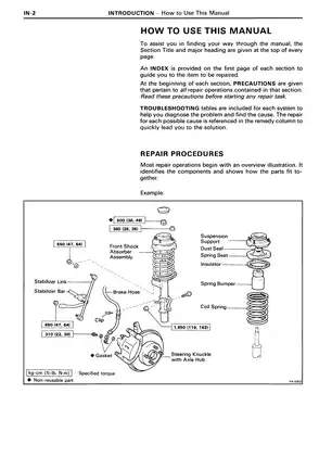 1989 Toyota MR2 repair manual Preview image 4
