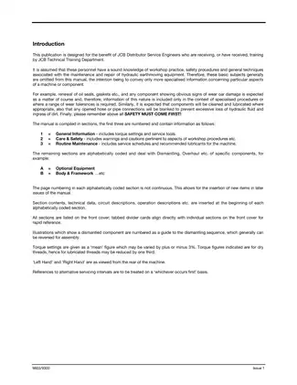 2002-2006 JCB 8027z, 8032z mini excavator manual Preview image 3