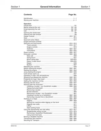 JCB 802.7, 803, 804 Super & Plus mini excavator service manual Preview image 3