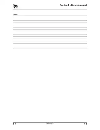 JCB Micro Excavator Service Manual (2004 Edition) Preview image 2