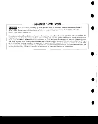 Comprehensive Honda V65 Magna VF1100C Shop Manual (1985) Preview image 3