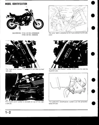 1983-1986 Honda VF1100C Magna V65 shop manual Preview image 5