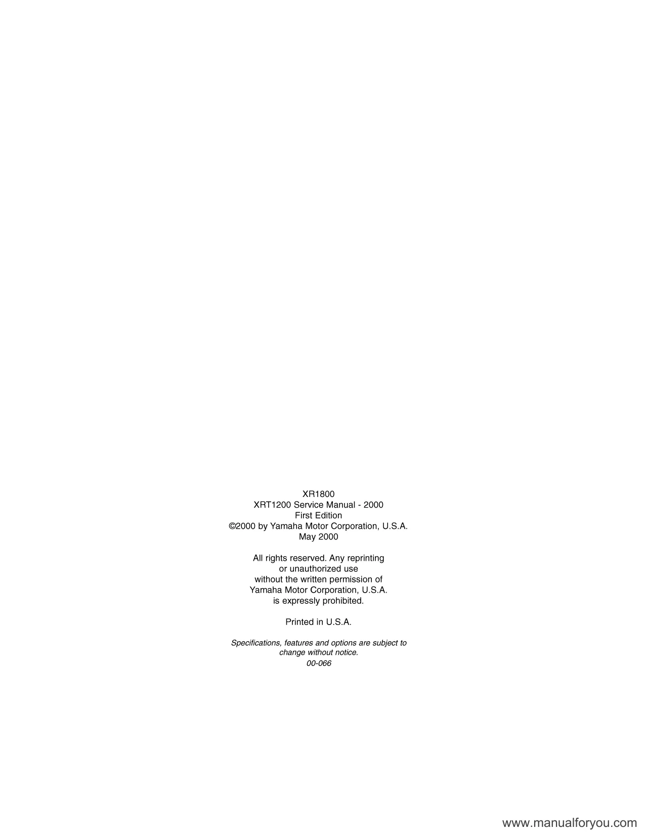 2001 Yamaha Watercraft Service Manual - Complete Guide to Maintenance and Repair Preview image 4