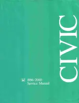 Honda Civic Service Manual: Complete Guide for EX, DX & Si Models, 1996–2000 (OEM, First Editon) – preview page 1