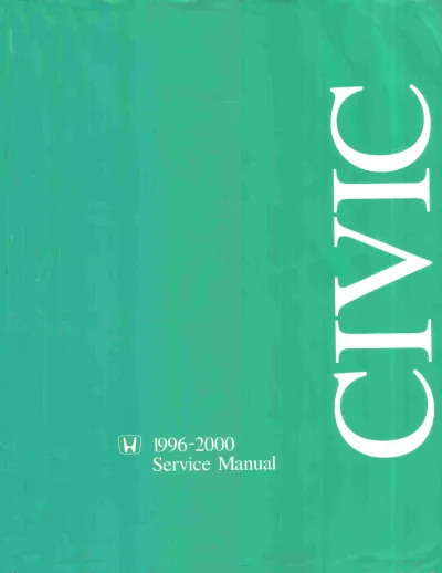 Preview: Honda Civic Service Manual: Complete Guide for EX, DX & Si Models, 1996–2000 (OEM, First Editon)