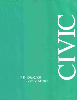 1996-2000 Honda Civic service manual Preview image 1