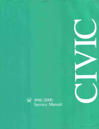 1996-2000 Honda Civic Service Manual - Comprehensive Repair Guide
