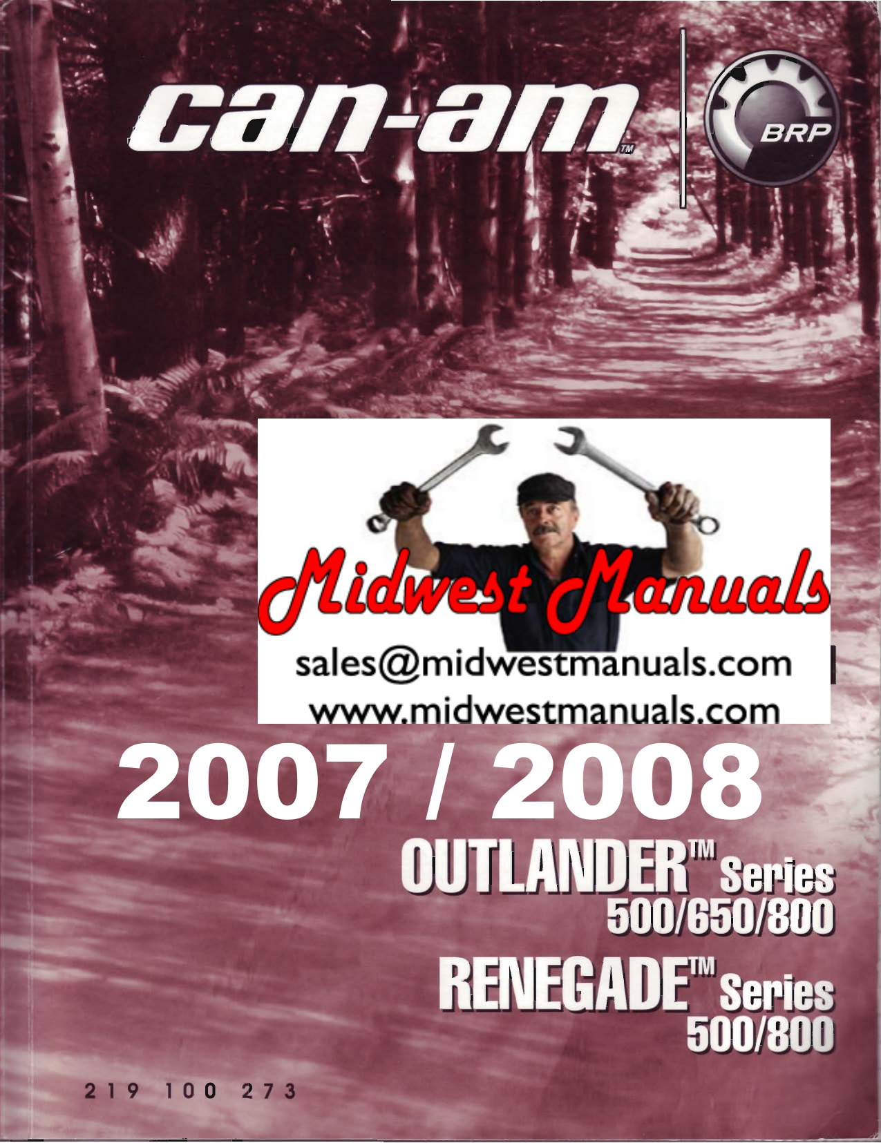 2009 Can-Am Outlander, Renegade 500, 650, 800 ATV service manual Preview image 2