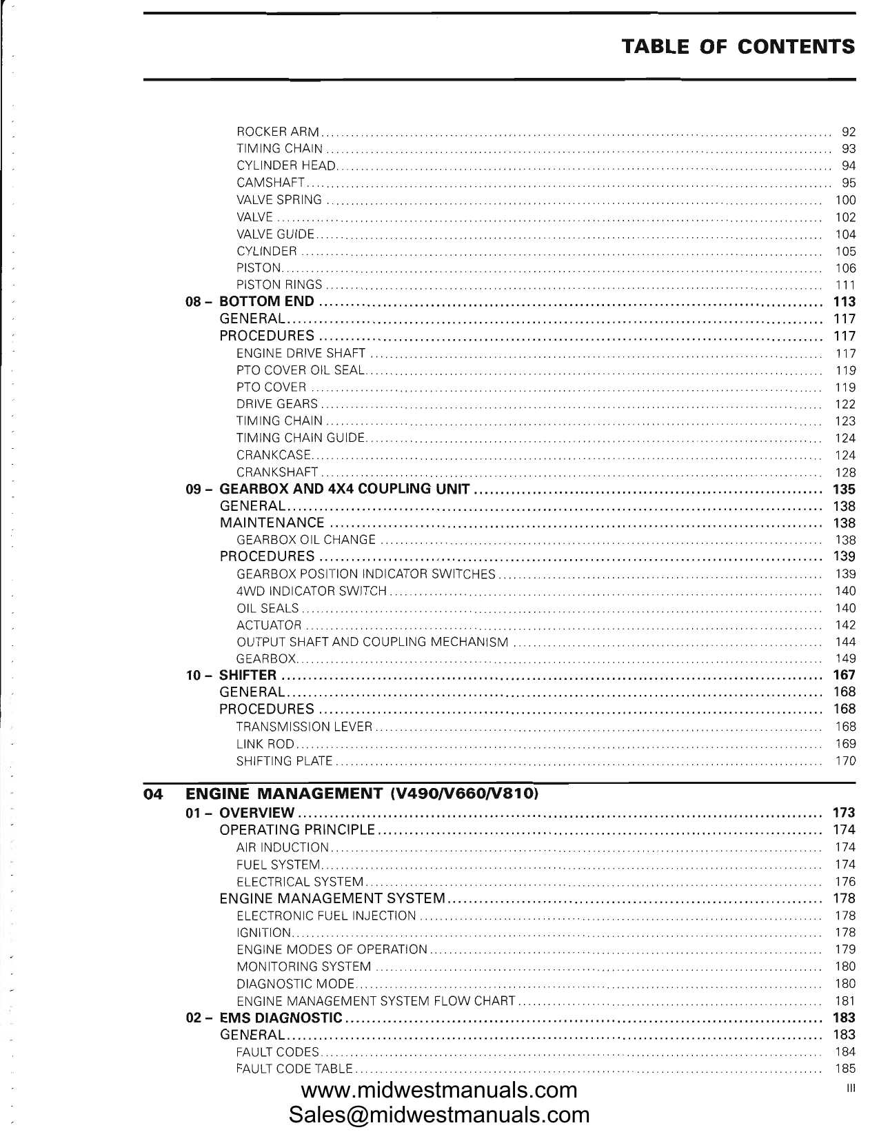 2009 Can-Am Outlander, Renegade 500, 650, 800 ATV service manual Preview image 5