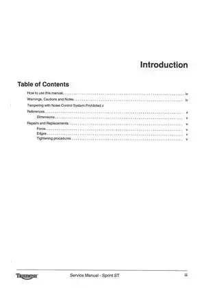 2005-2009 Triumph Sprint ST 1050, Sprint ST 1050 ABS service manual Preview image 5