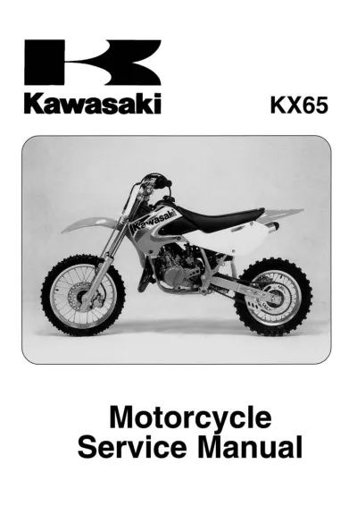 Preview: 2000–2009 Kawasaki KX65 Minibike Service Manual (P/N 99924-1252-08)