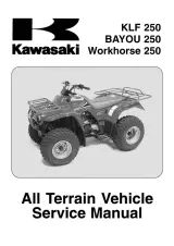2003–2005 Kawasaki KLF 250, Bayou 250, and Workhorse 250 OEM Service Manual (P/N 99924-1284-03) – preview page 1