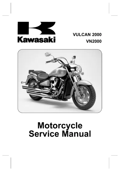 Preview: 2000–2007 Kawasaki Vulcan 2000 / VN2000 Service Manual (P/N 99924-1320-02)