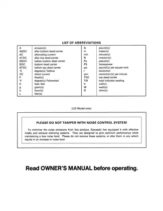 1995-2004 Kawasaki Lakota 300, KEF 300, Lakota Sport ATV service manual Preview image 4