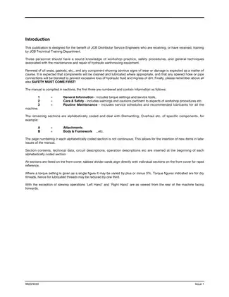 2003-2009 JCB 8080 midi excavator service manual Preview image 2