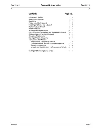 2003-2009 JCB 8080 midi excavator service manual Preview image 5