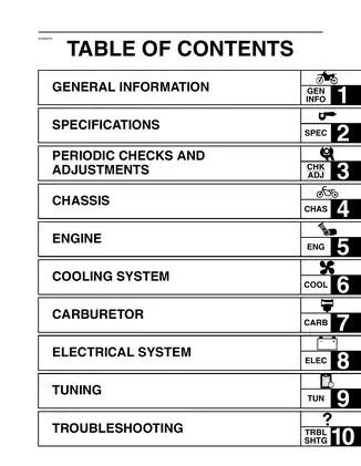 2007 Yamaha YZ85W1 service manual Preview image 5