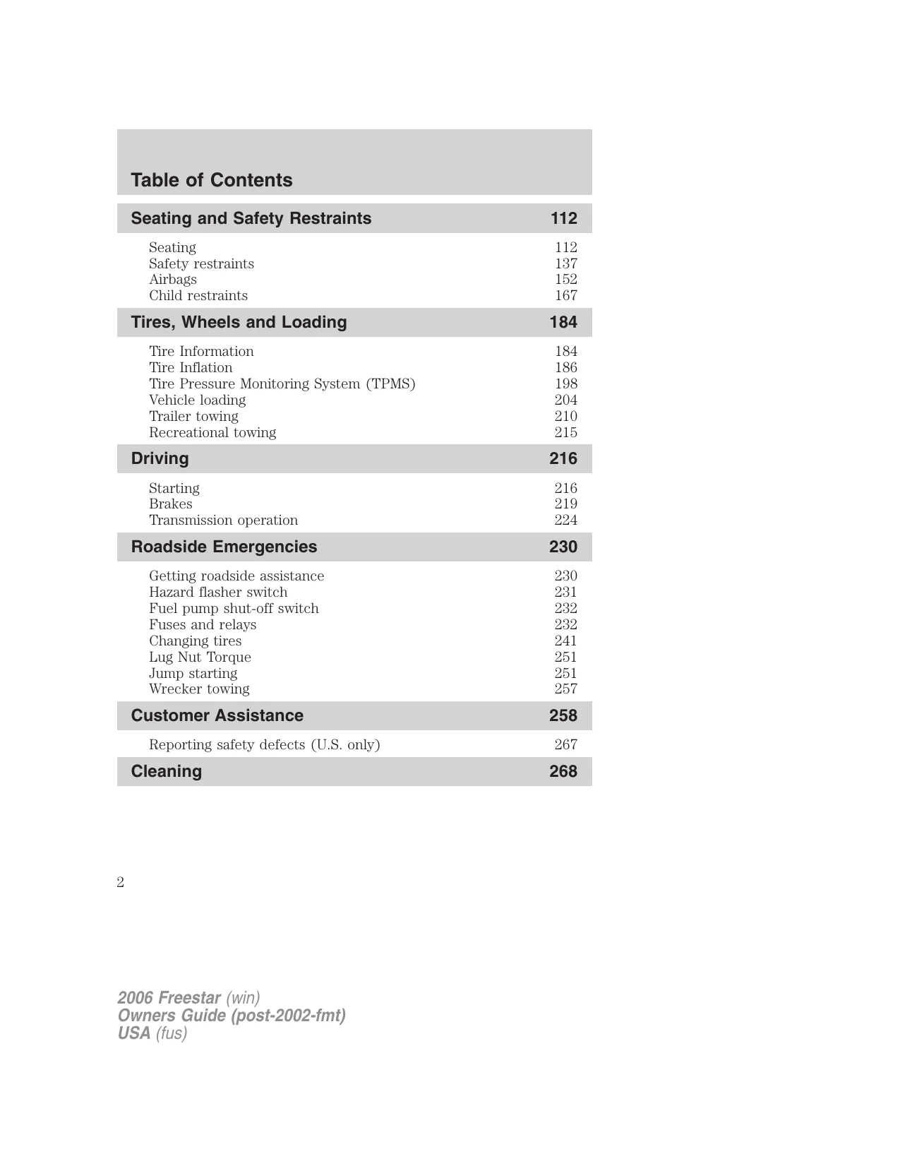 2004-2007 Ford Freestar service manual Preview image 2