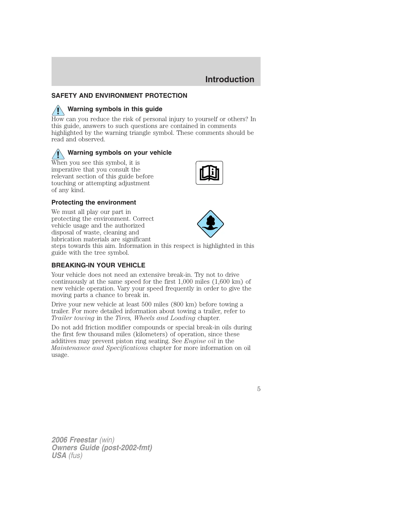 2004-2007 Ford Freestar service manual Preview image 5