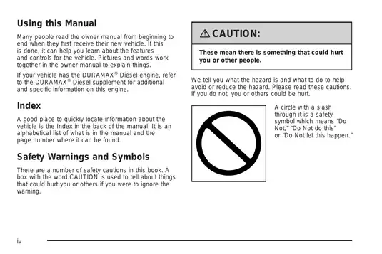 2007-2009 Chevrolet Silverado owner manual Preview image 4