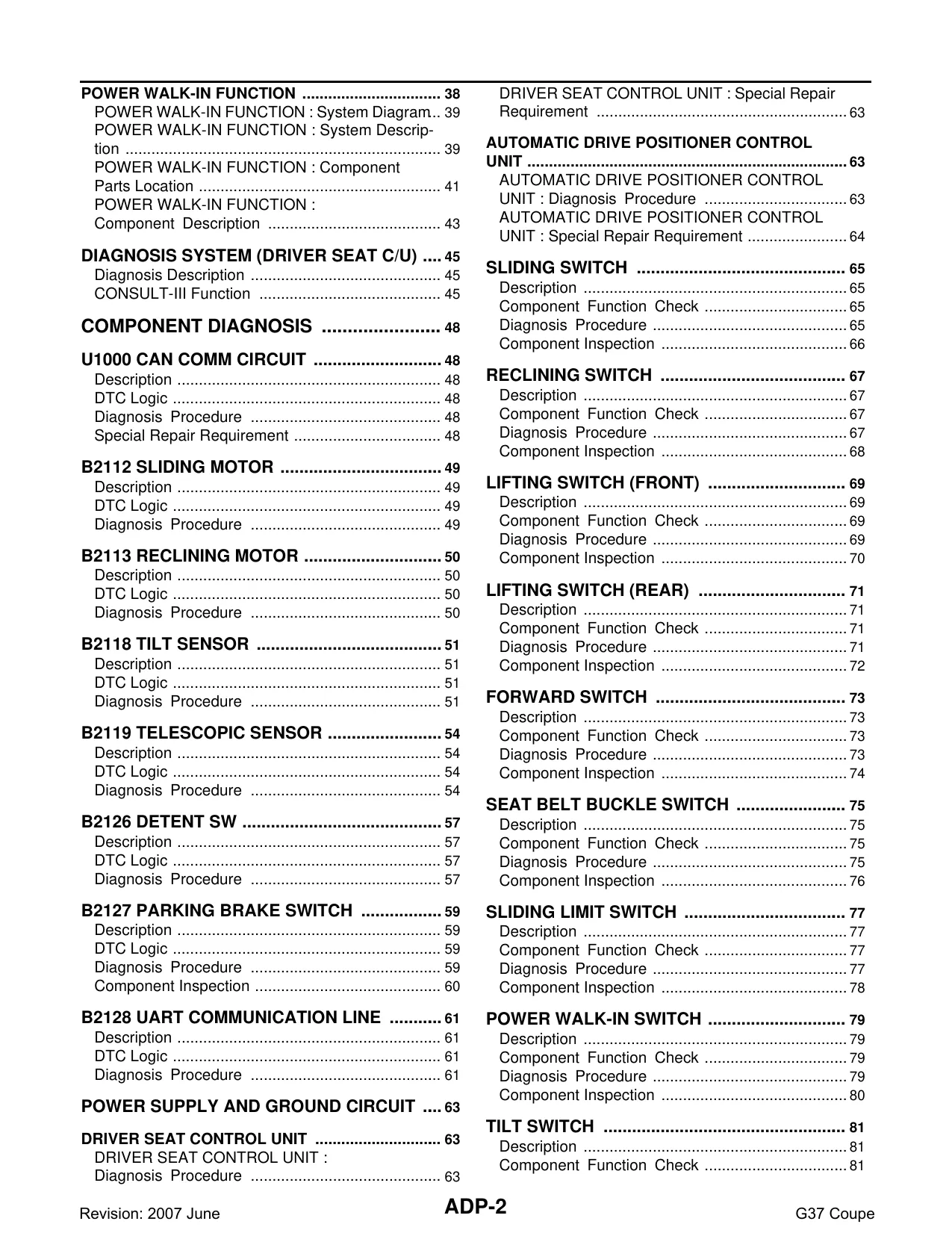 2008-2010 Infiniti G37 shop manual Preview image 2
