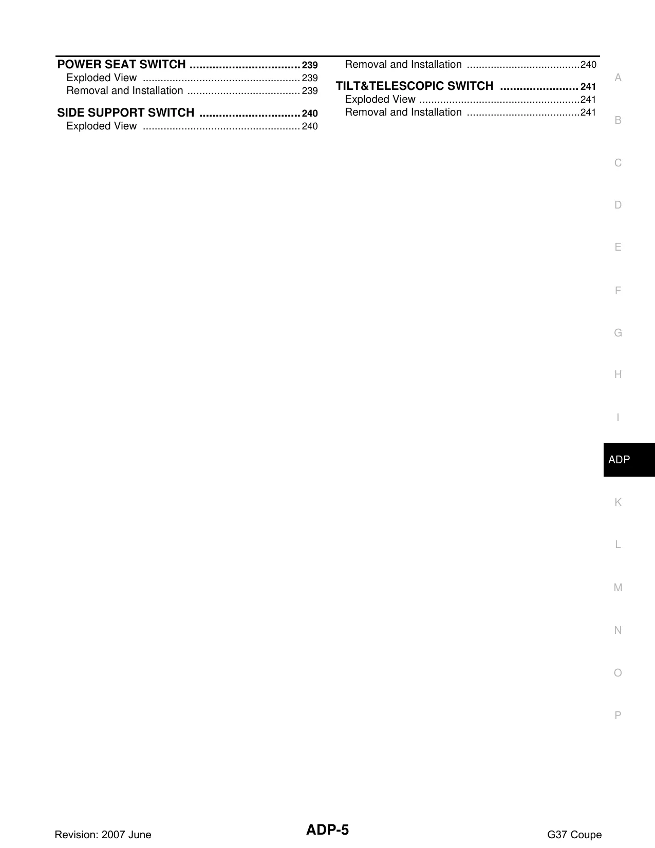 2008-2010 Infiniti G37 shop manual Preview image 5