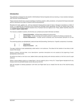 JCB 150/165 Series Skid Steer Loader Service Manual Preview image 3