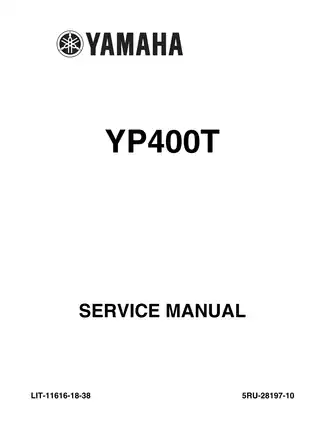 2004-2009 Yamaha Majesty YP400, YP00T service manual Preview image 1