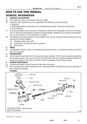 2001-2007 Toyota Corolla E12 CE, S, LE, XRS repair manual Preview image 4