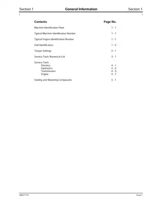 JCB Backhoe Loader Service Manual - Models 2CX, 2DX, 210, 212 Preview image 3