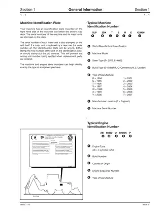 JCB Backhoe Loader Service Manual - Models 2CX, 2DX, 210, 212 Preview image 4